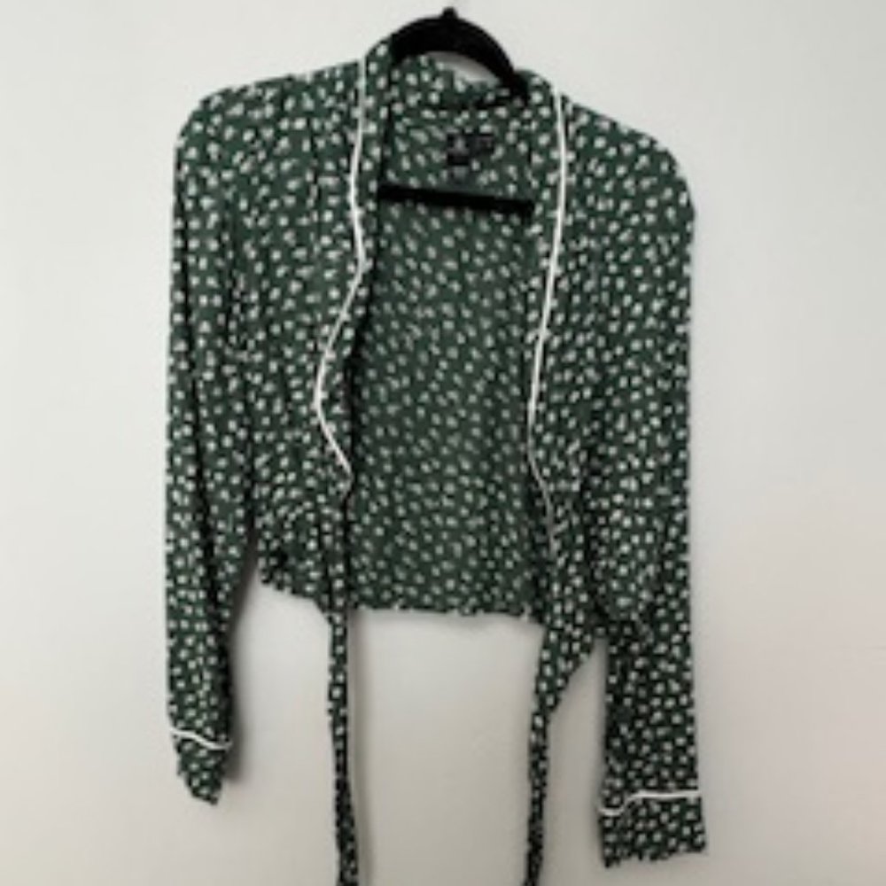 Volcom tie top floral shirt size Small (4/6)
